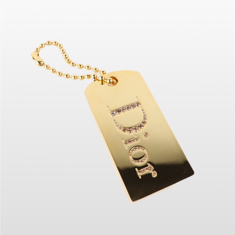 Gold Dior Sparkling Bag Charm compact y2k